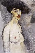Amedeo Modigliani, Female nude with hat